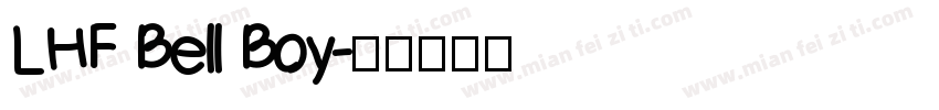 LHF Bell Boy字体转换